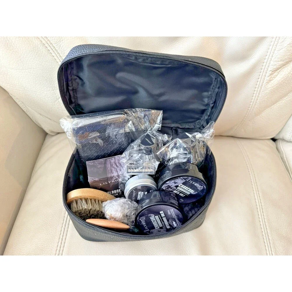 Men Bath & Beard Set Bath & Body Dad Travel Kit Lily Roy Personal Care NEW